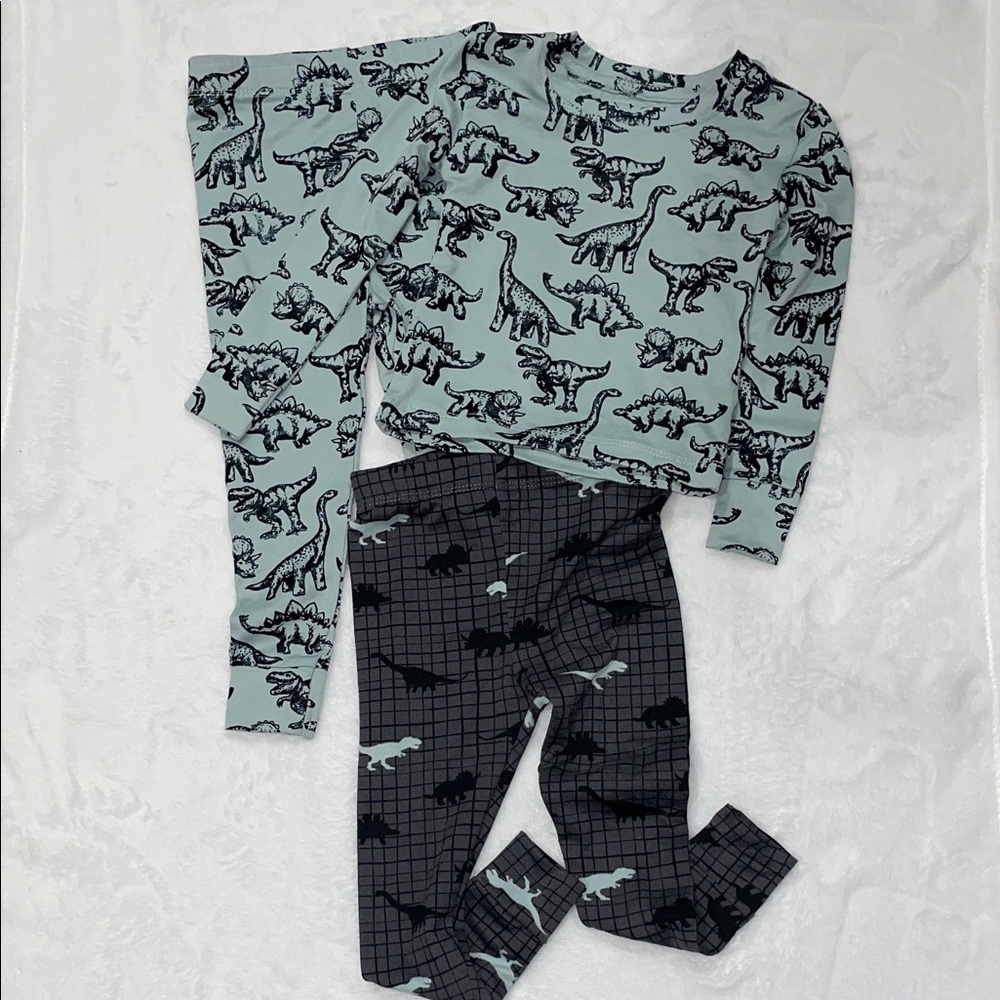 Mick Mack 4 Piece Dinosaur Tops and Pants Set